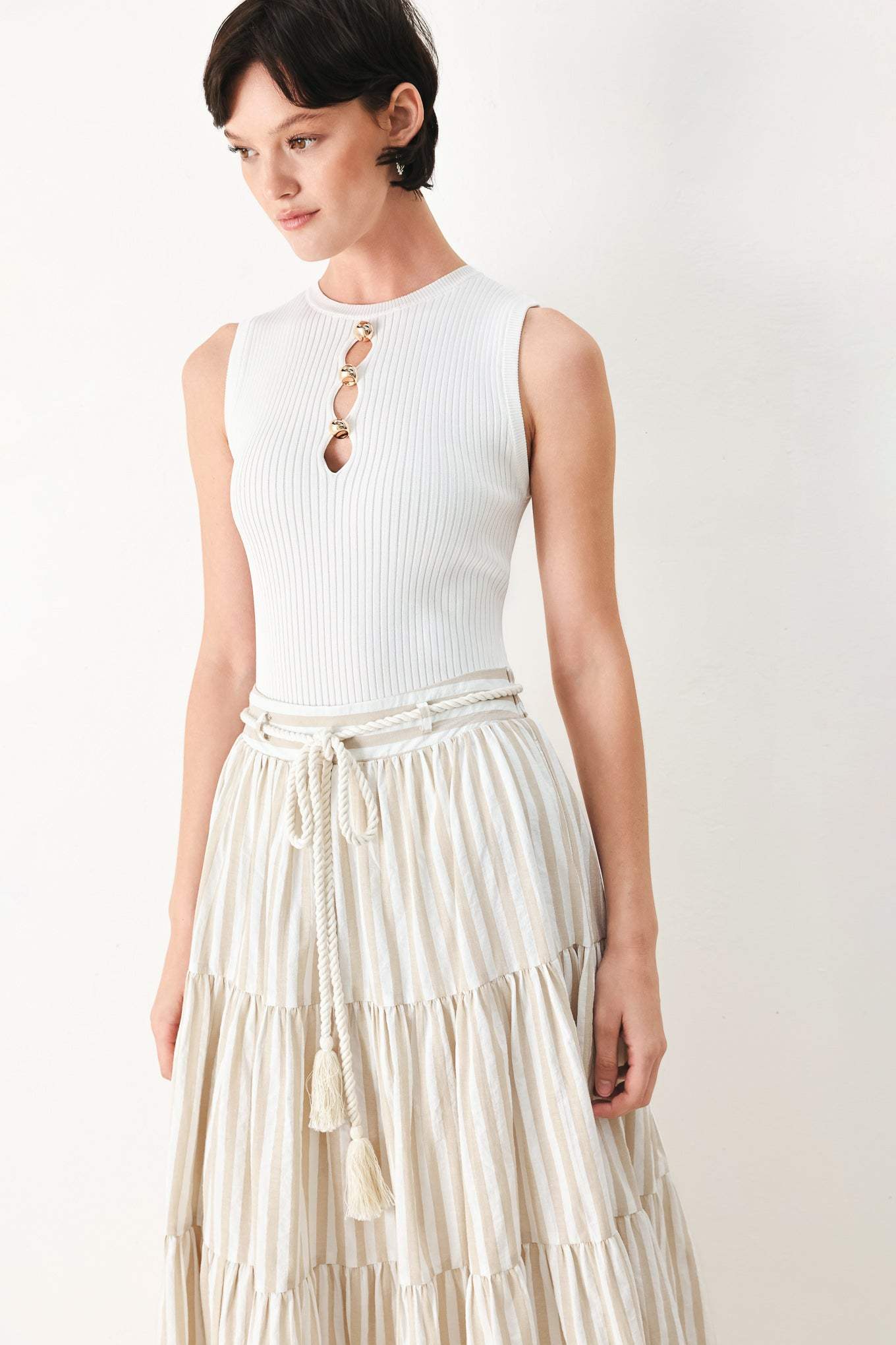 HAMPTONS WEEKEND WOVEN MAXI SKIRT - Flying Tomato - Flyclothing LLC