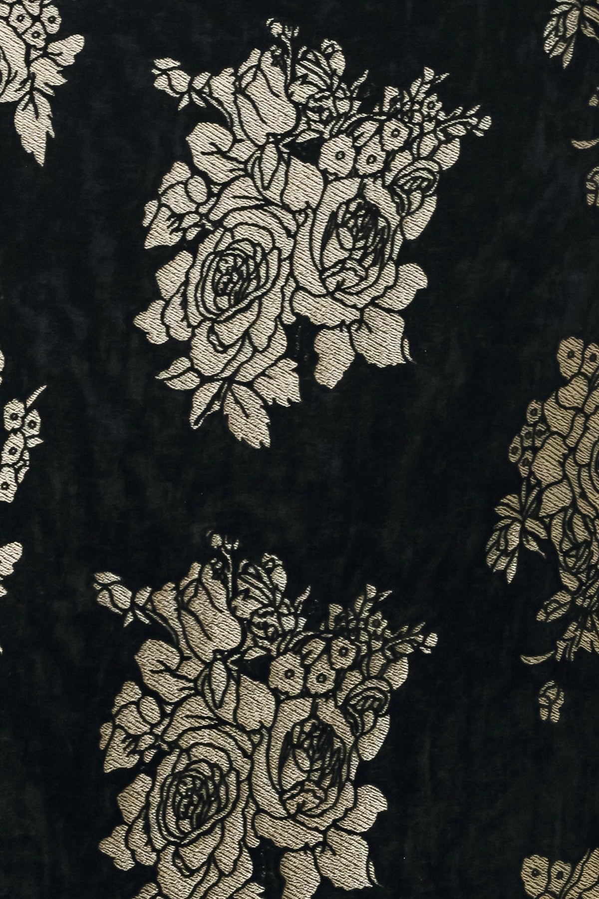 GILDED VELVET BLACK/GOLD JACQUARD MIDI SKIRT - Flying Tomato - Flyclothing LLC