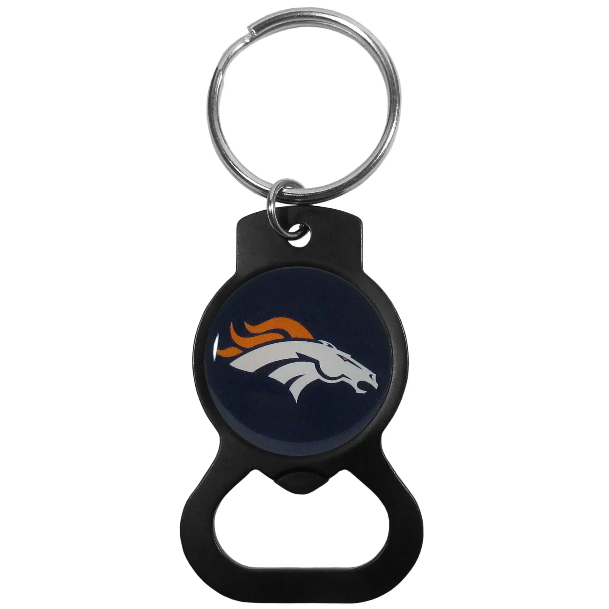 Denver Broncos Bottle Opener Key Chain Black - Denver Broncos - Flyclothing LLC