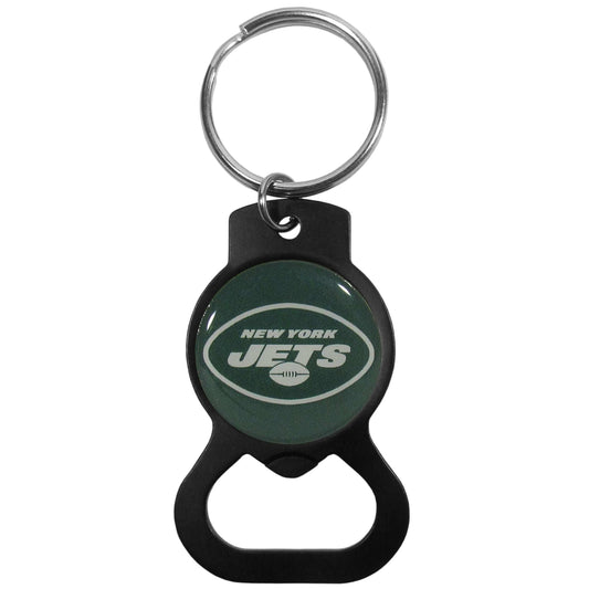 New York Jets Bottle Opener Key Chain Black - New York Jets - Flyclothing LLC