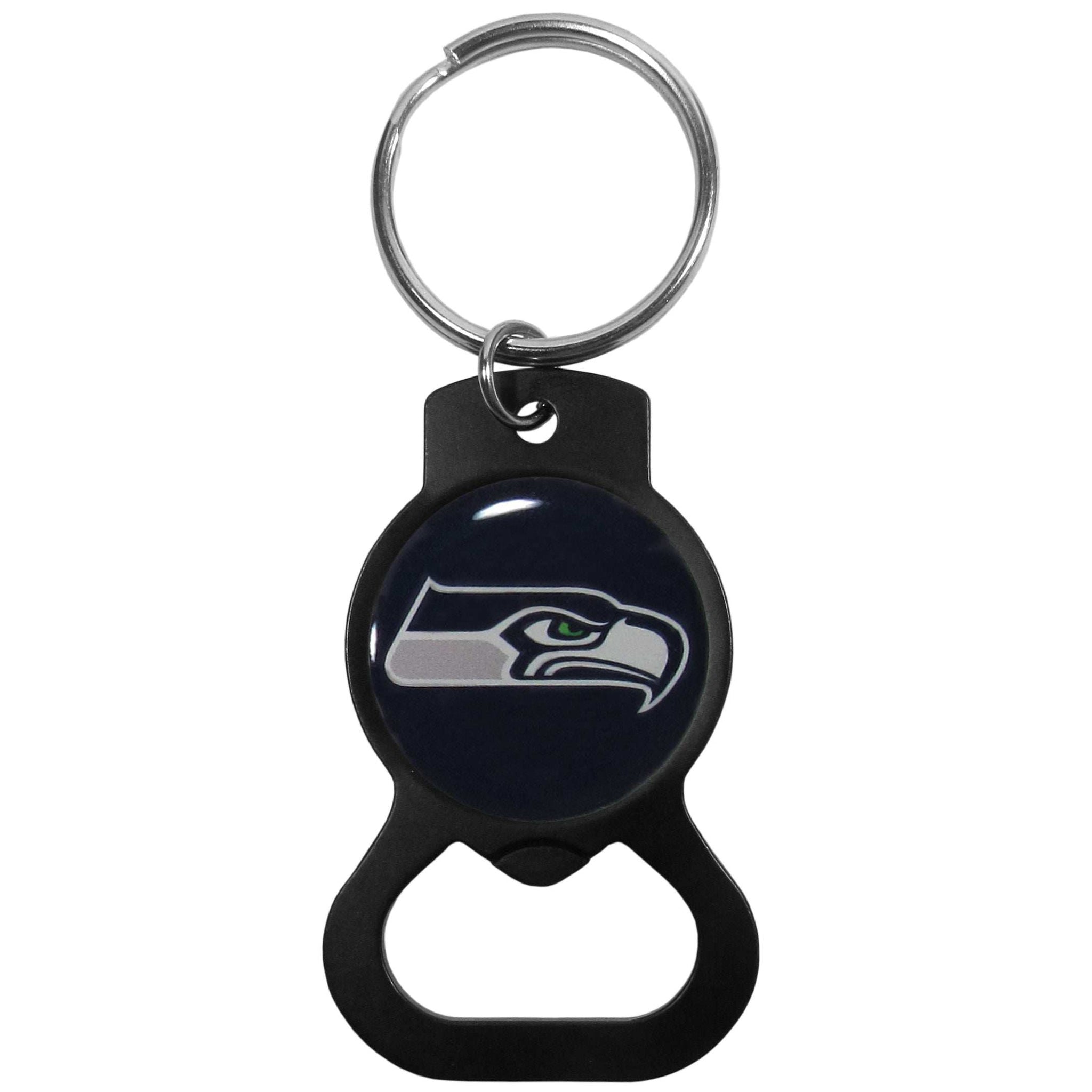 Seattle Seahawks Bottle Opener Key Chain Black - Seattle Seahawks - Flyclothing LLC