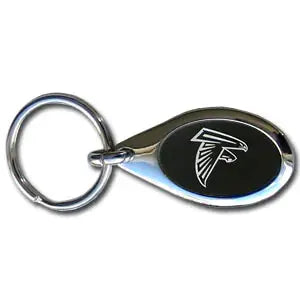 NFL Oval Chrome Key Chain - Atlanta Falcons - Atlanta Falcons - Flyclothing LLC