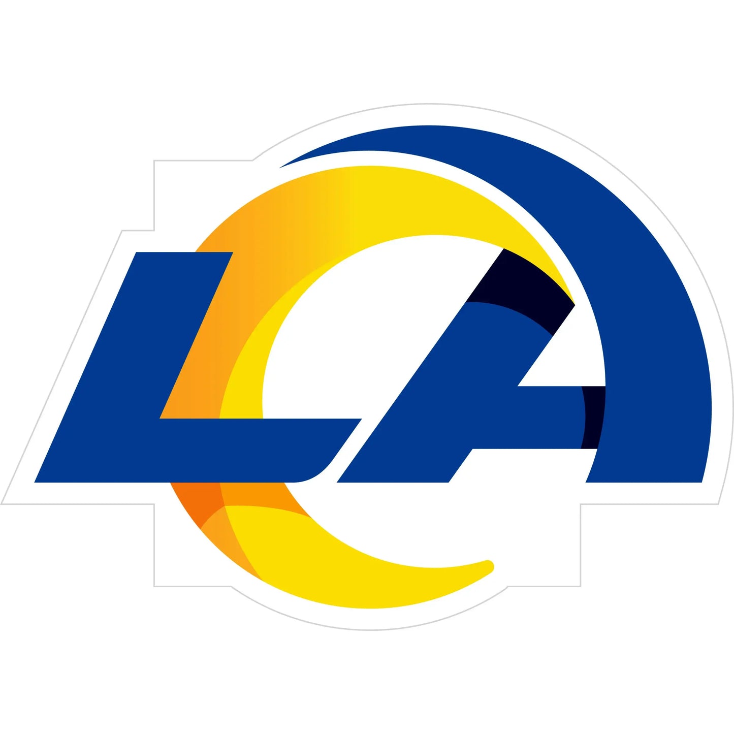 Los Angeles Rams 8 inch Logo Magnets - Los Angeles Rams - Flyclothing LLC
