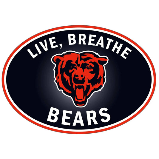 Chicago Bears Live-Breath Auto Decal - Chicago Bears - Flyclothing LLC