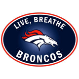 Denver Broncos Live-Breath Auto Decal - Denver Broncos