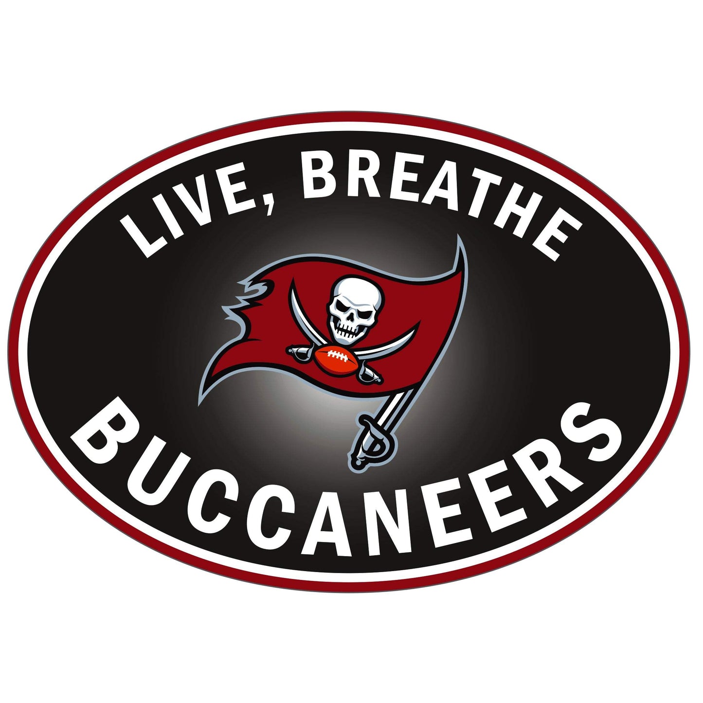 Tampa Bay Buccaneers Live-Breath Auto Decal - Tampa Bay Buccaneers - Flyclothing LLC
