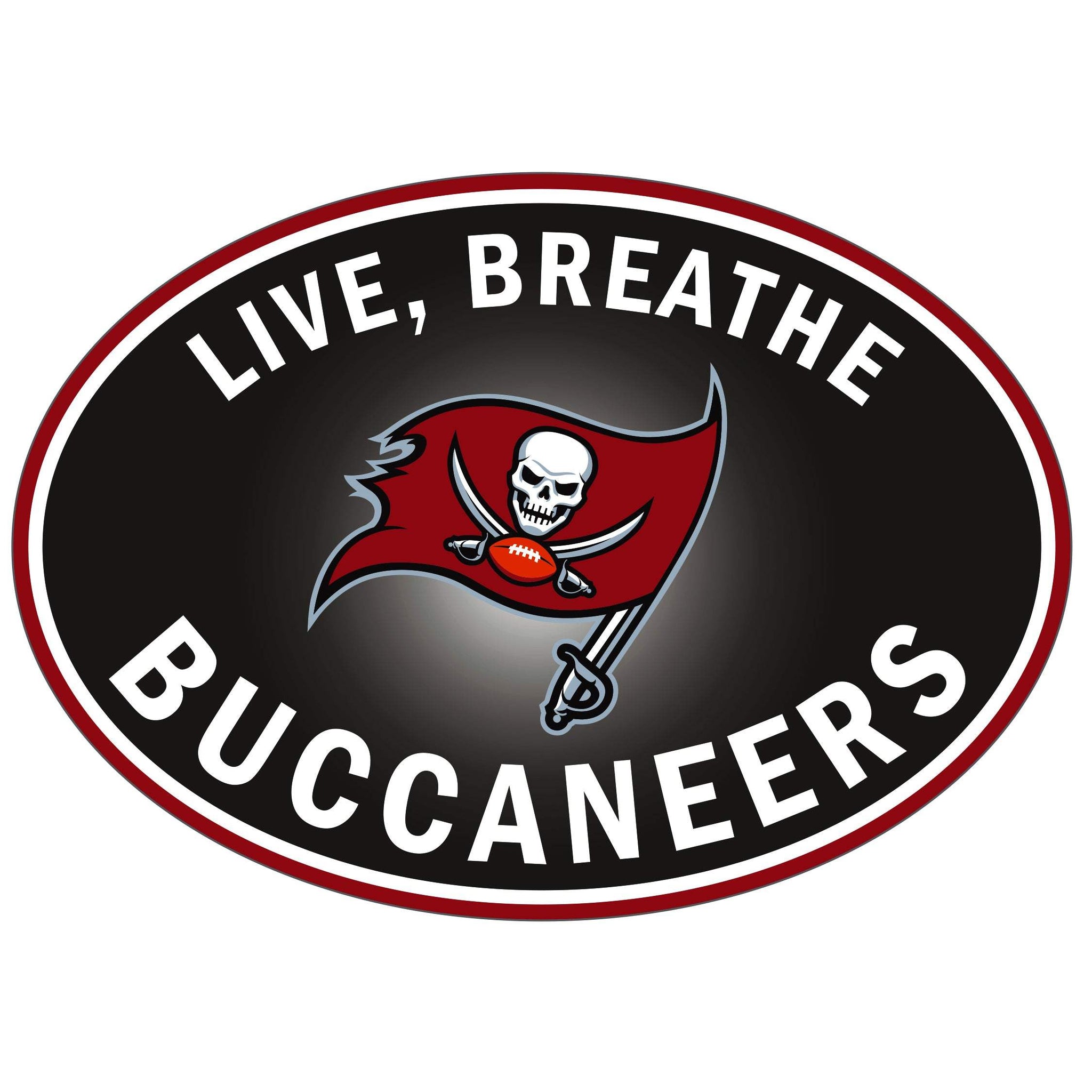 Tampa Bay Buccaneers Live-Breath Auto Decal - Tampa Bay Buccaneers - Flyclothing LLC