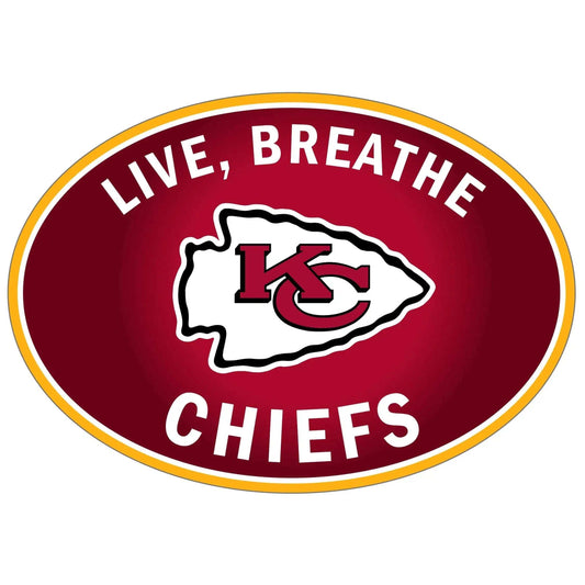 Kansas City Chiefs Live-Breath Auto Decal - Kansas City Chiefs - Flyclothing LLC