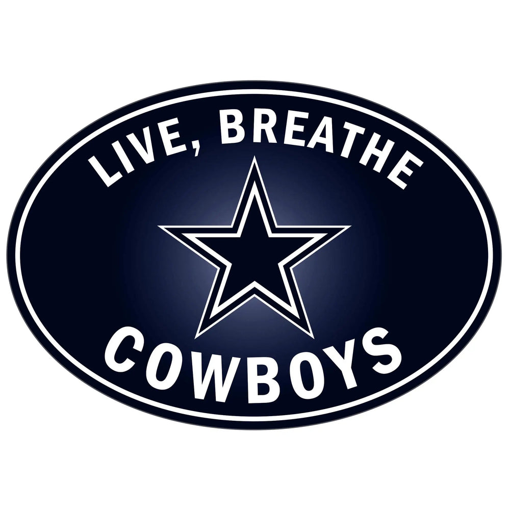 Dallas Cowboys Live-Breath Auto Decal - Dallas Cowboys