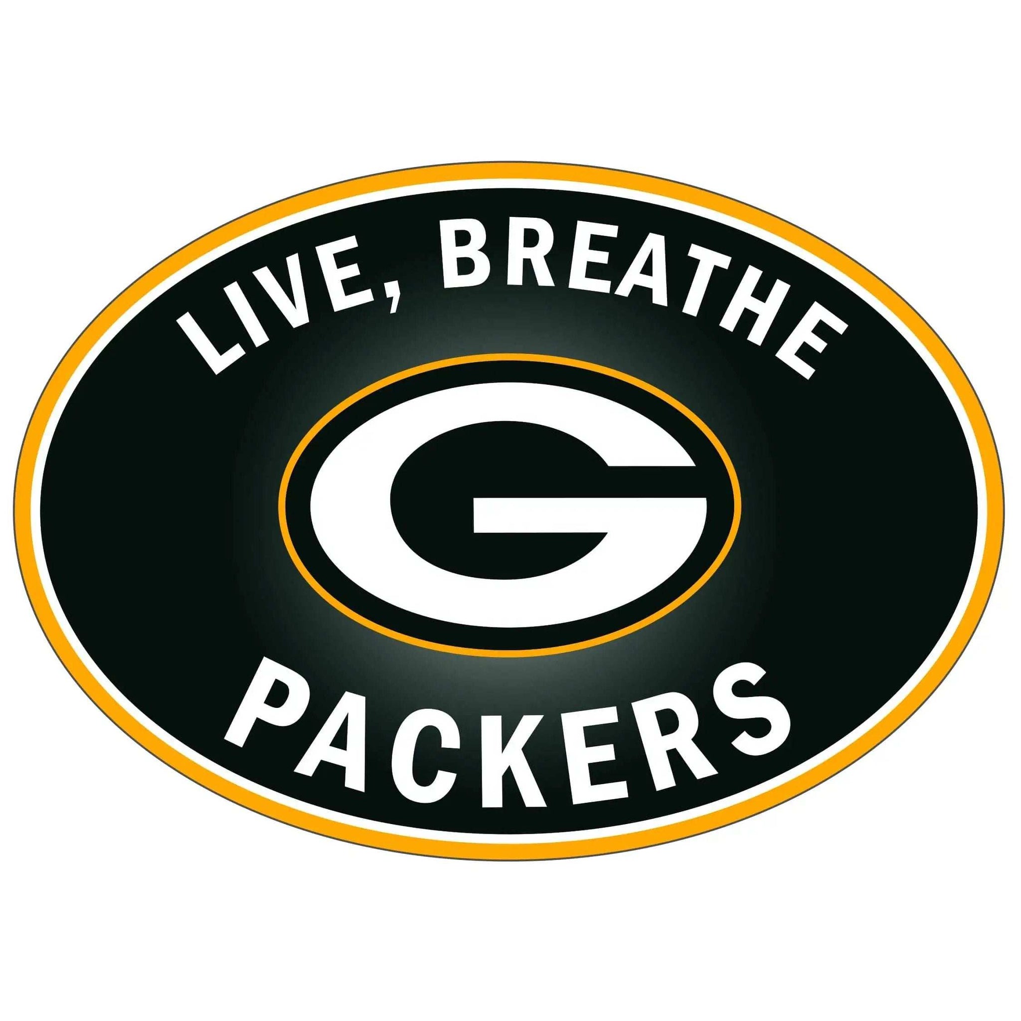 Green Bay Packers Live-Breath Auto Decal - Green Bay Packers - Flyclothing LLC