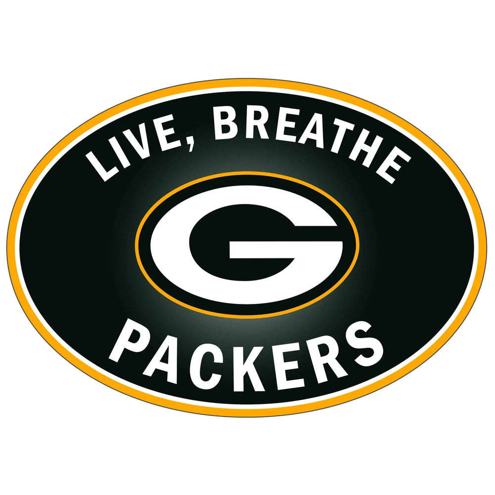 Green Bay Packers Live-Breath Auto Decal - Green Bay Packers