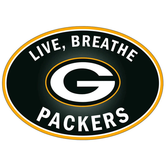 Green Bay Packers Live-Breath Auto Decal - Green Bay Packers - Flyclothing LLC