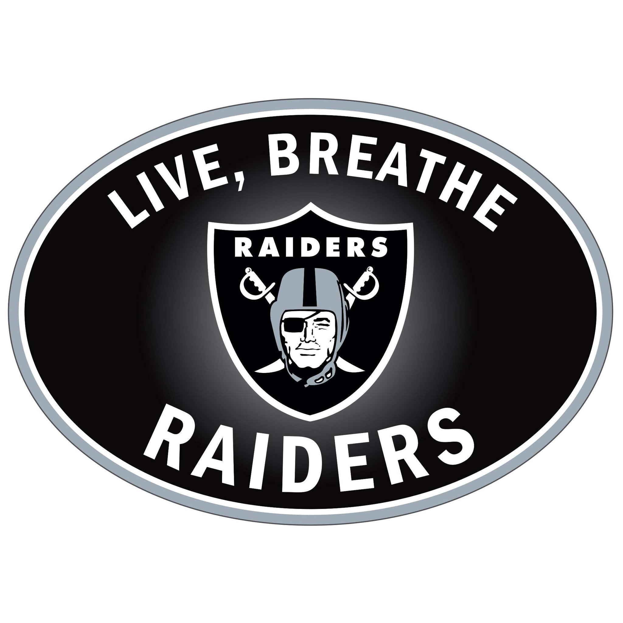 Las Vegas Raiders Live-Breath Auto Decal - Las Vegas Raiders - Flyclothing LLC