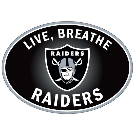 Las Vegas Raiders Live-Breath Auto Decal - Las Vegas Raiders - Flyclothing LLC