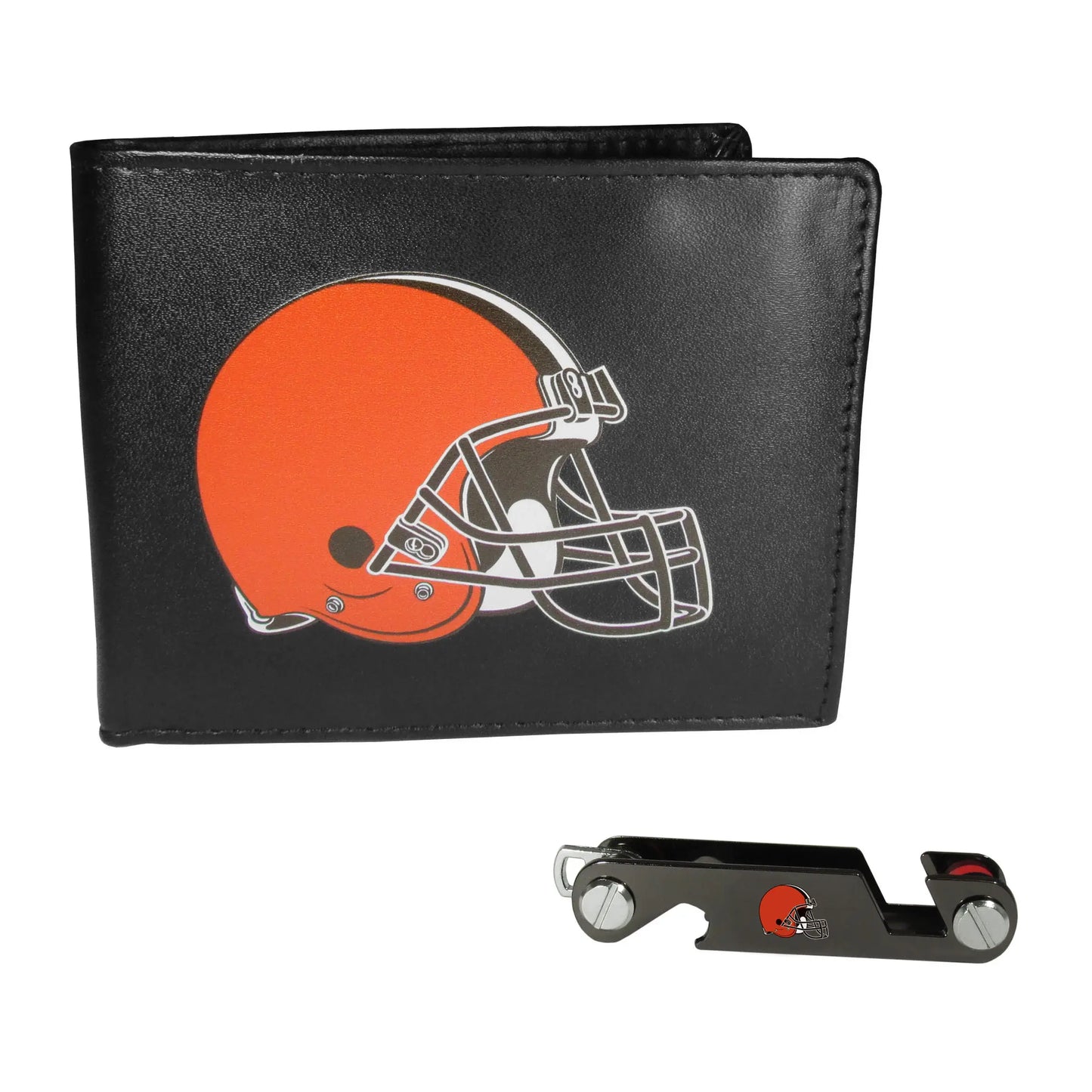 Cleveland Browns Leather Bi-fold Wallet & Key Organizer - Cleveland Browns - Flyclothing LLC