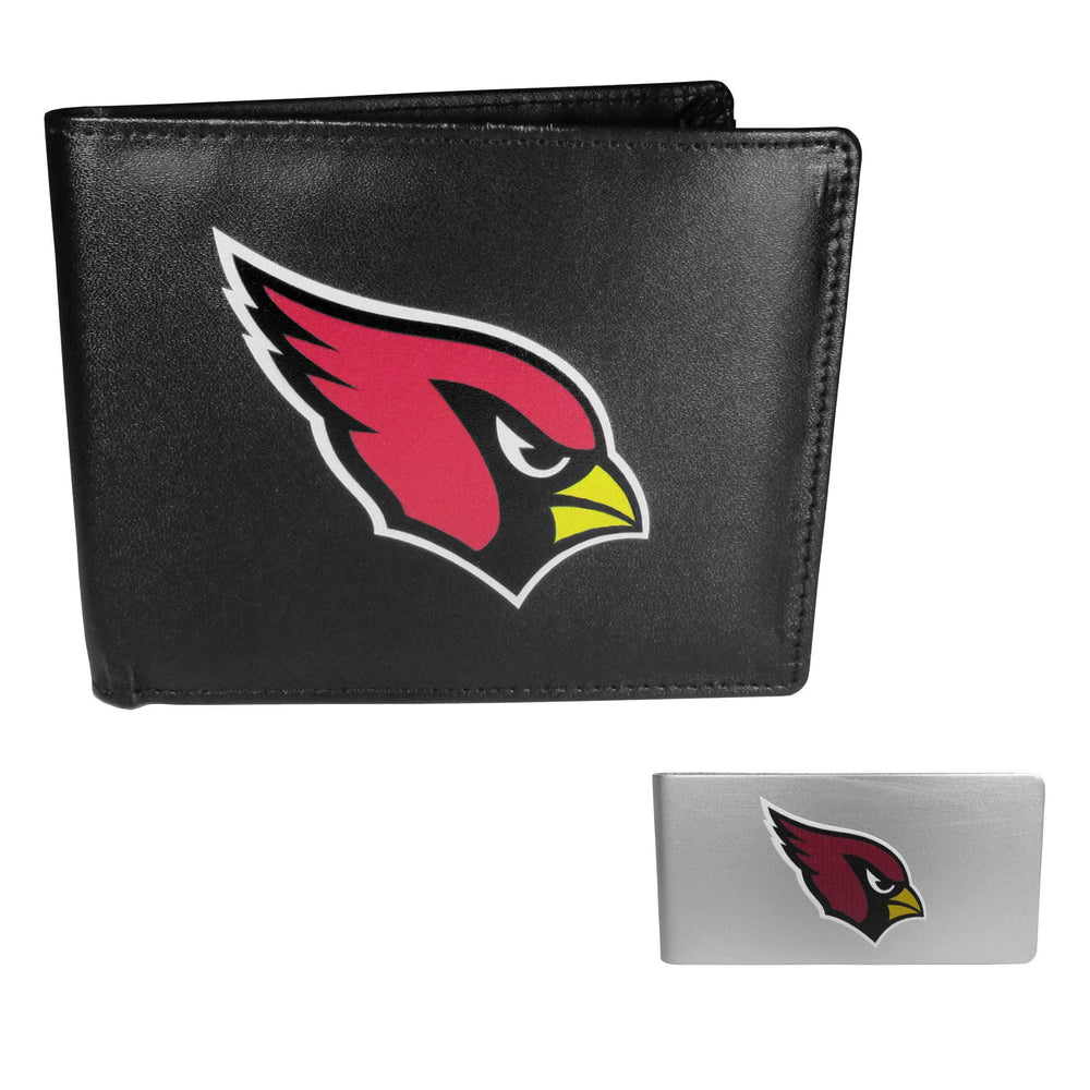 Arizona Cardinals Leather Bi-fold Wallet & Money Clip - Arizona Cardinals - Flyclothing LLC