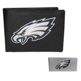 Philadelphia Eagles Leather Bi-fold Wallet & Money Clip - Philadelphia Eagles - Flyclothing LLC
