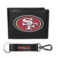 San Francisco 49ers Leather Bi-fold Wallet & Strap Key Chain - Siskiyou Buckle - Flyclothing LLC