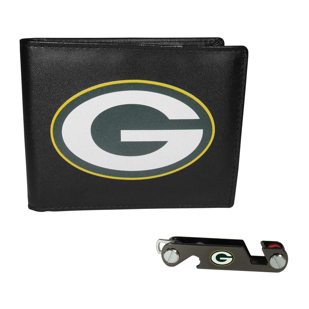Green Bay Packers Leather Bi-fold Wallet & Key Organizer - Green Bay Packers - Flyclothing LLC