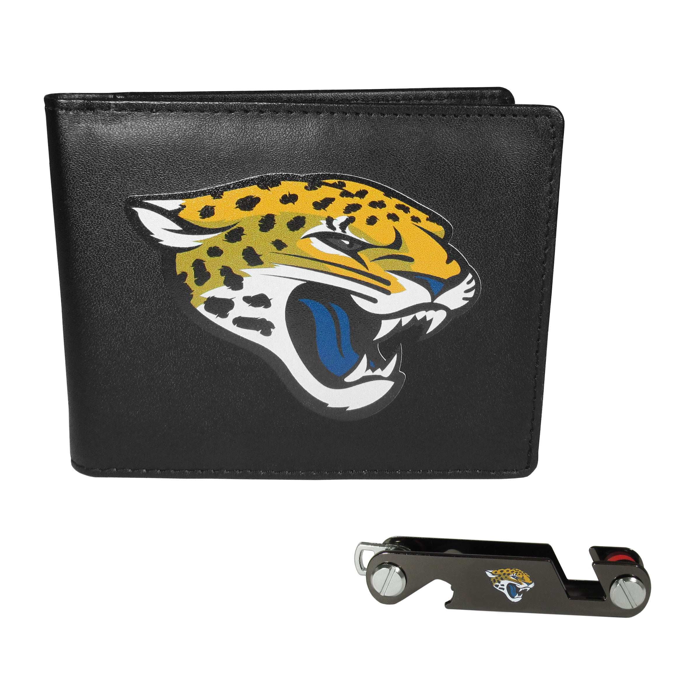 Jacksonville Jaguars Leather Bi-fold Wallet & Key Organizer - Jacksonville Jaguars - Flyclothing LLC