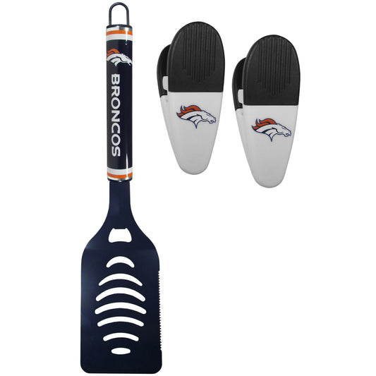 Denver Broncos Logo Spatula/Chip Clips