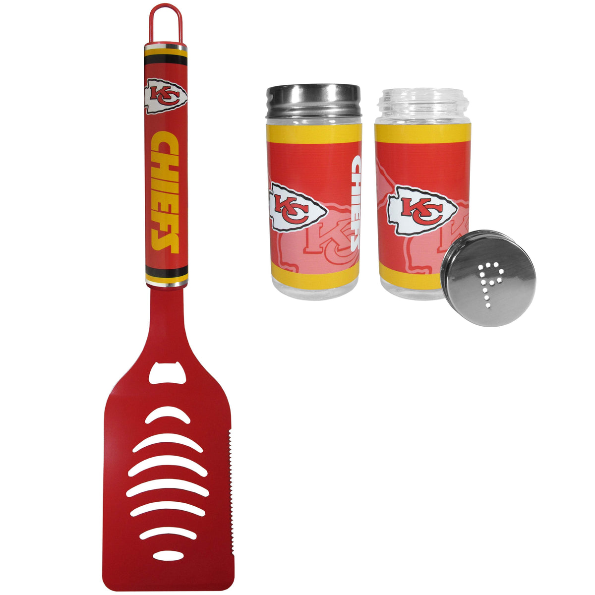 Kansas City Chiefs Logo Spatula w/Shakers - Siskiyou - Flyclothing LLC