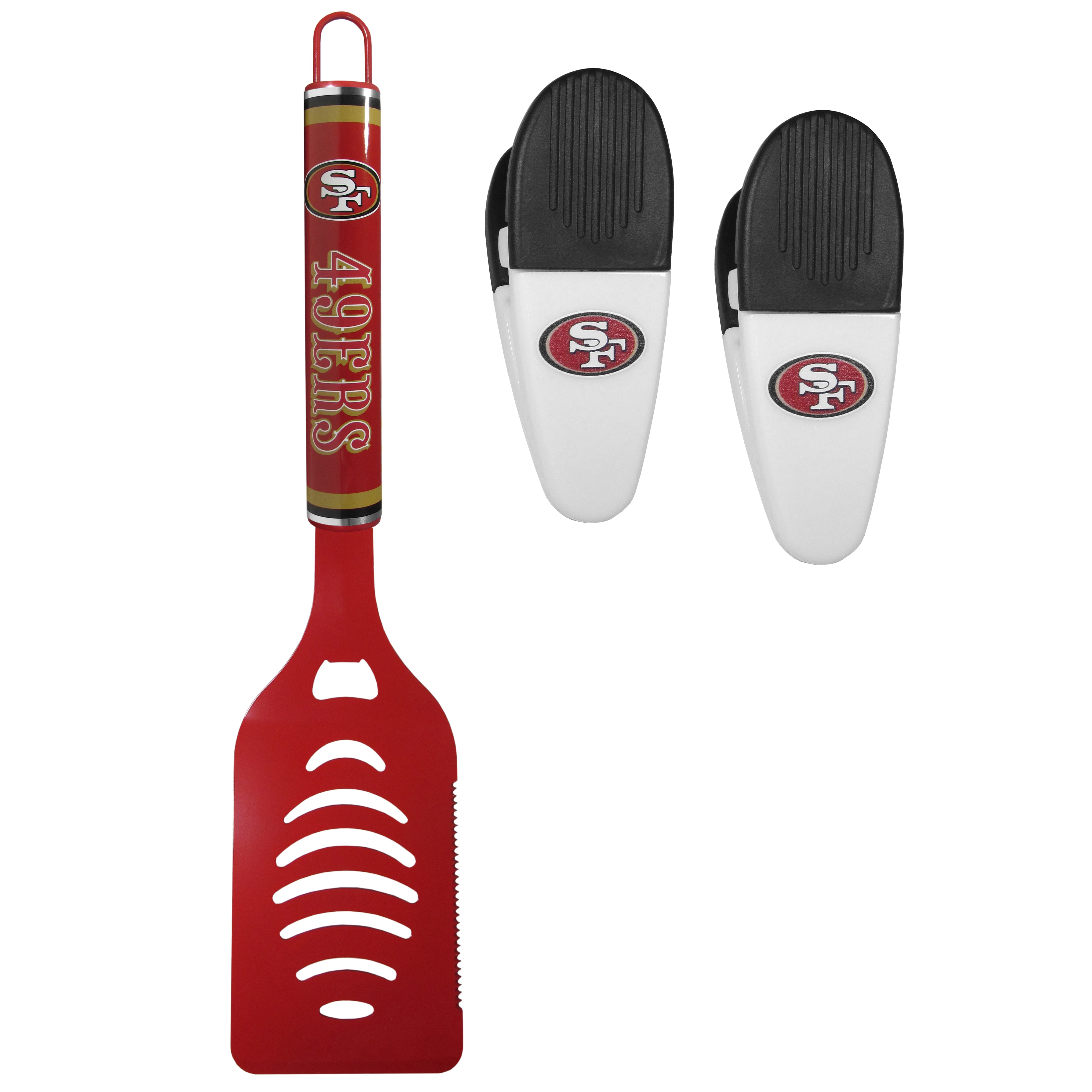 San Francisco 49ers Logo Spatula/Chip Clips