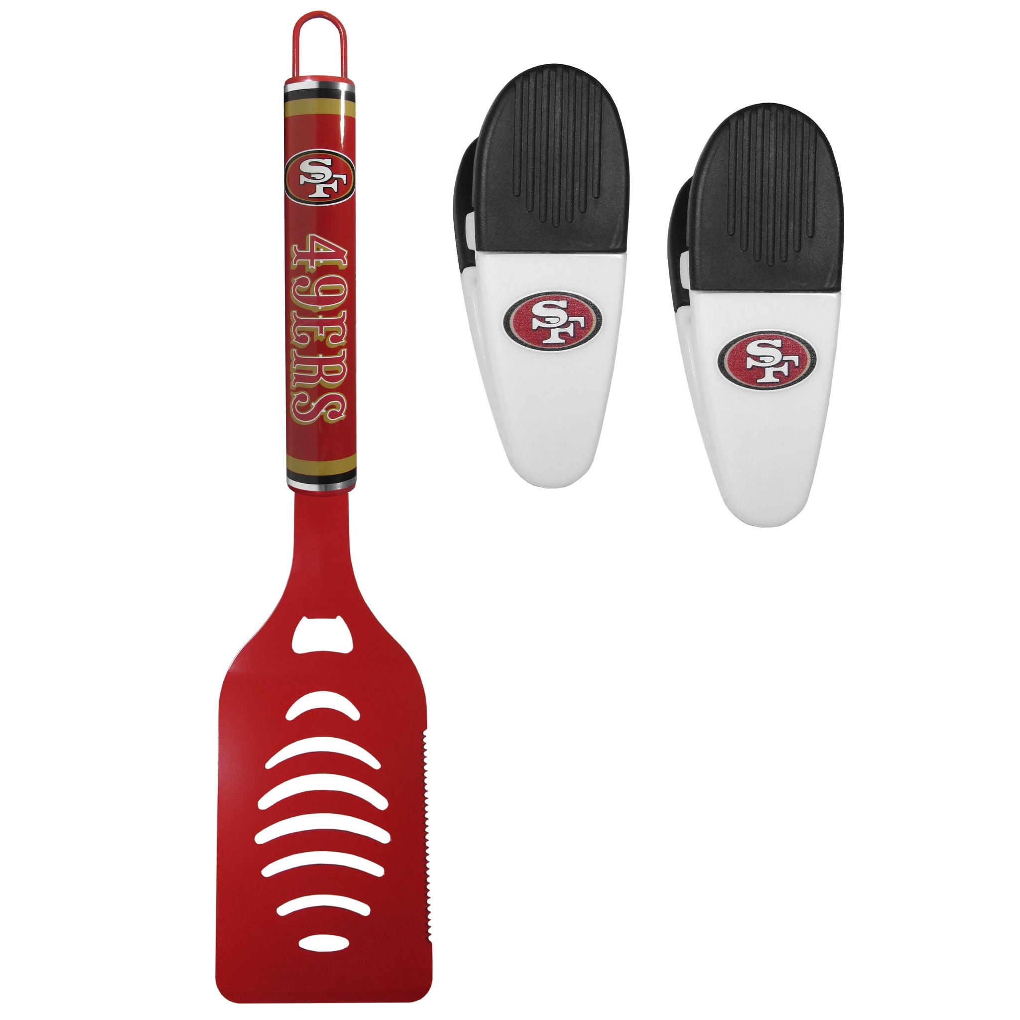 San Francisco 49ers Logo Spatula/Chip Clips - San Francisco 49ers - Flyclothing LLC