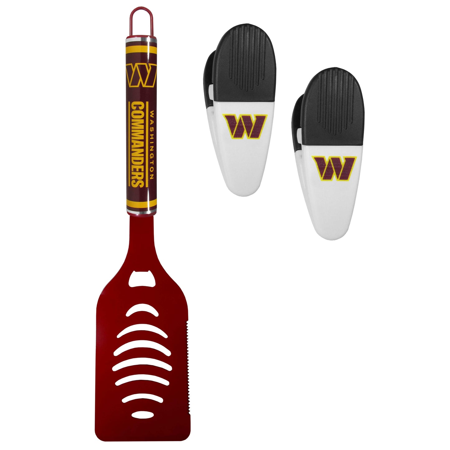Washington Commanders Logo Spatula/Chip Clips - Washington Commanders - Flyclothing LLC