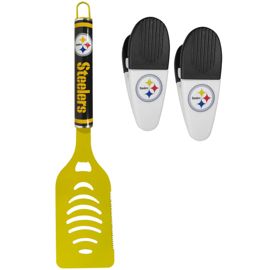 Pittsburgh Steelers Logo Spatula/Chip Clips
