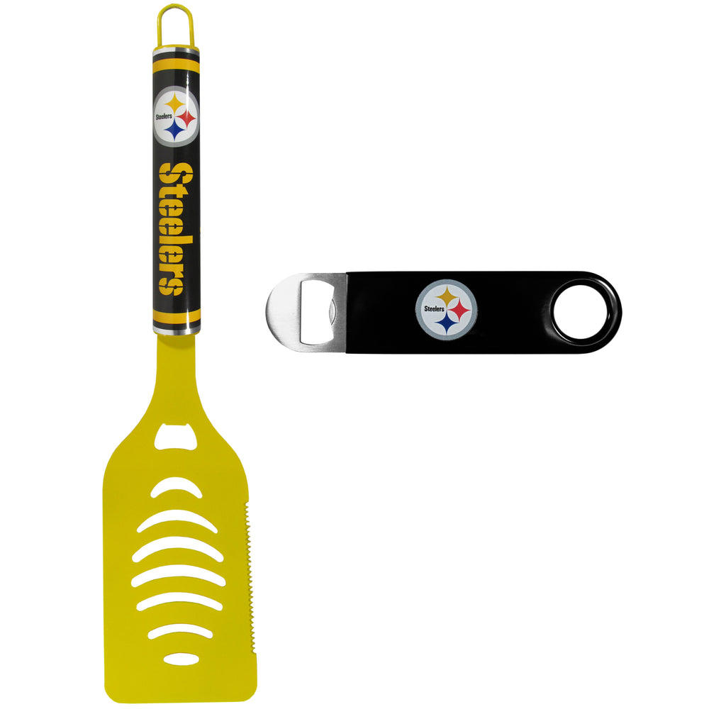 Pittsburgh Steelers Logo Spatula w/Bottle Opener - Pittsburgh Steelers
