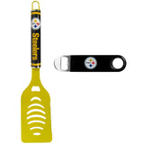 Pittsburgh Steelers Logo Spatula w/Bottle Opener - Pittsburgh Steelers