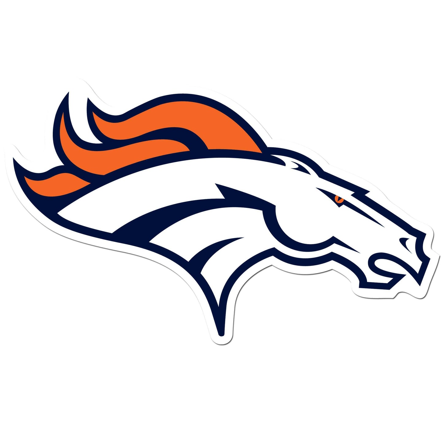 Denver Broncos 8 inch Auto Decal - Denver Broncos - Flyclothing LLC