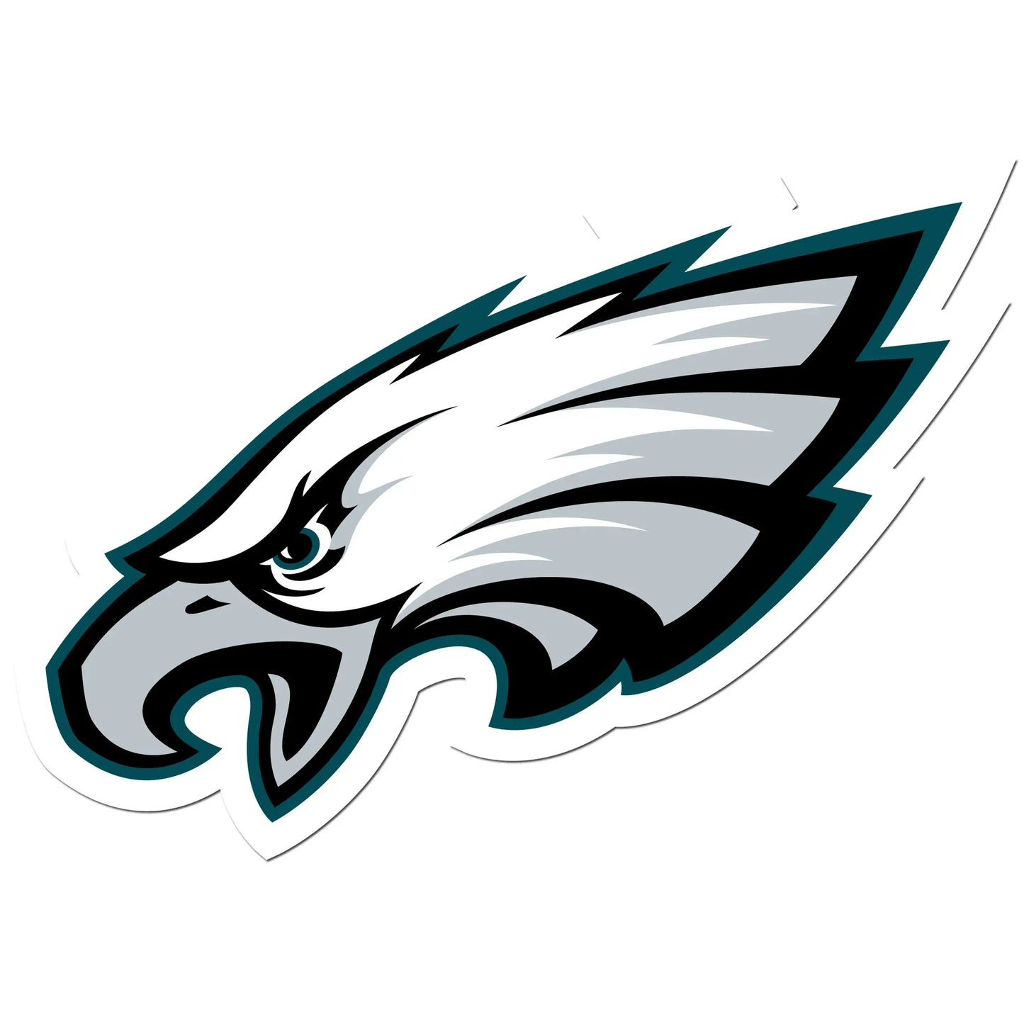 Philadelphia Eagles 8 inch Auto Decal - Philadelphia Eagles - Flyclothing LLC