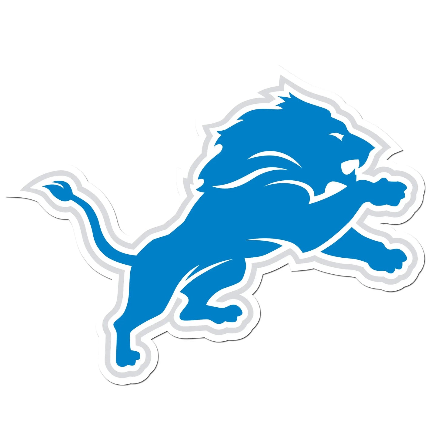 Detroit Lions 8 inch Auto Decal - Detroit Lions - Flyclothing LLC