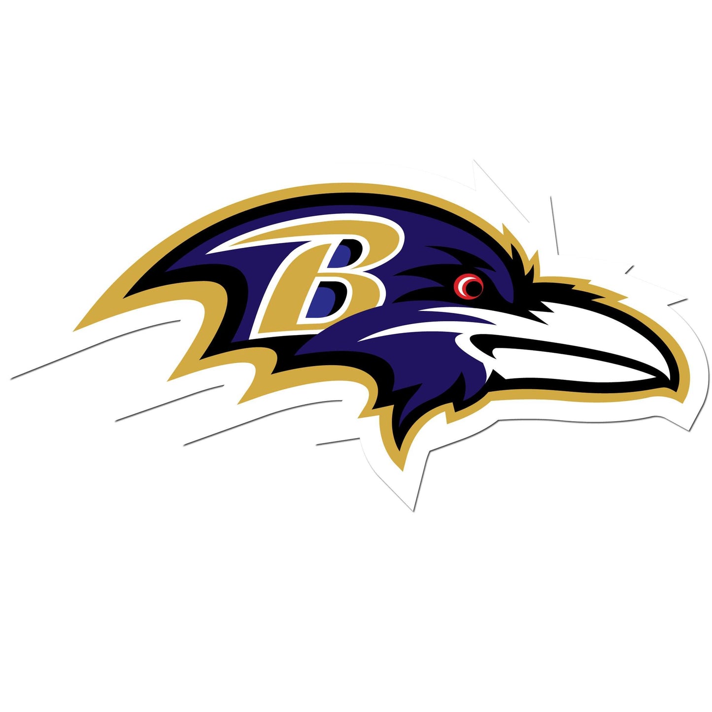 Baltimore Ravens 8 inch Auto Decal - Baltimore Ravens - Flyclothing LLC