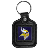 Minnesota Vikings Square Leatherette Key Chain - Minnesota Vikings - Flyclothing LLC