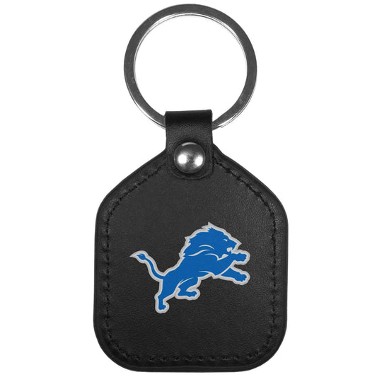 Detroit Lions Leather Square Key Chains - Detroit Lions - Flyclothing LLC