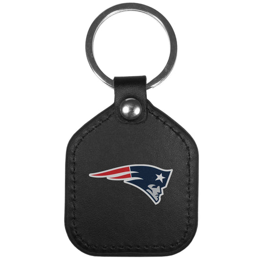 New England Patriots Leather Square Key Chains - New England Patriots - Flyclothing LLC