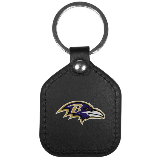 Baltimore Ravens Leather Square Key Chains - Baltimore Ravens - Flyclothing LLC