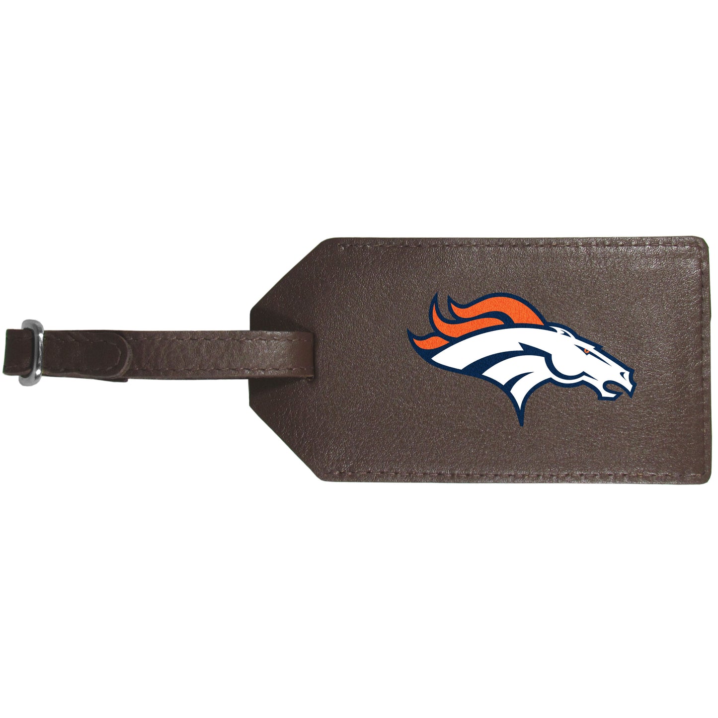 Denver Broncos Leather Luggage Strap