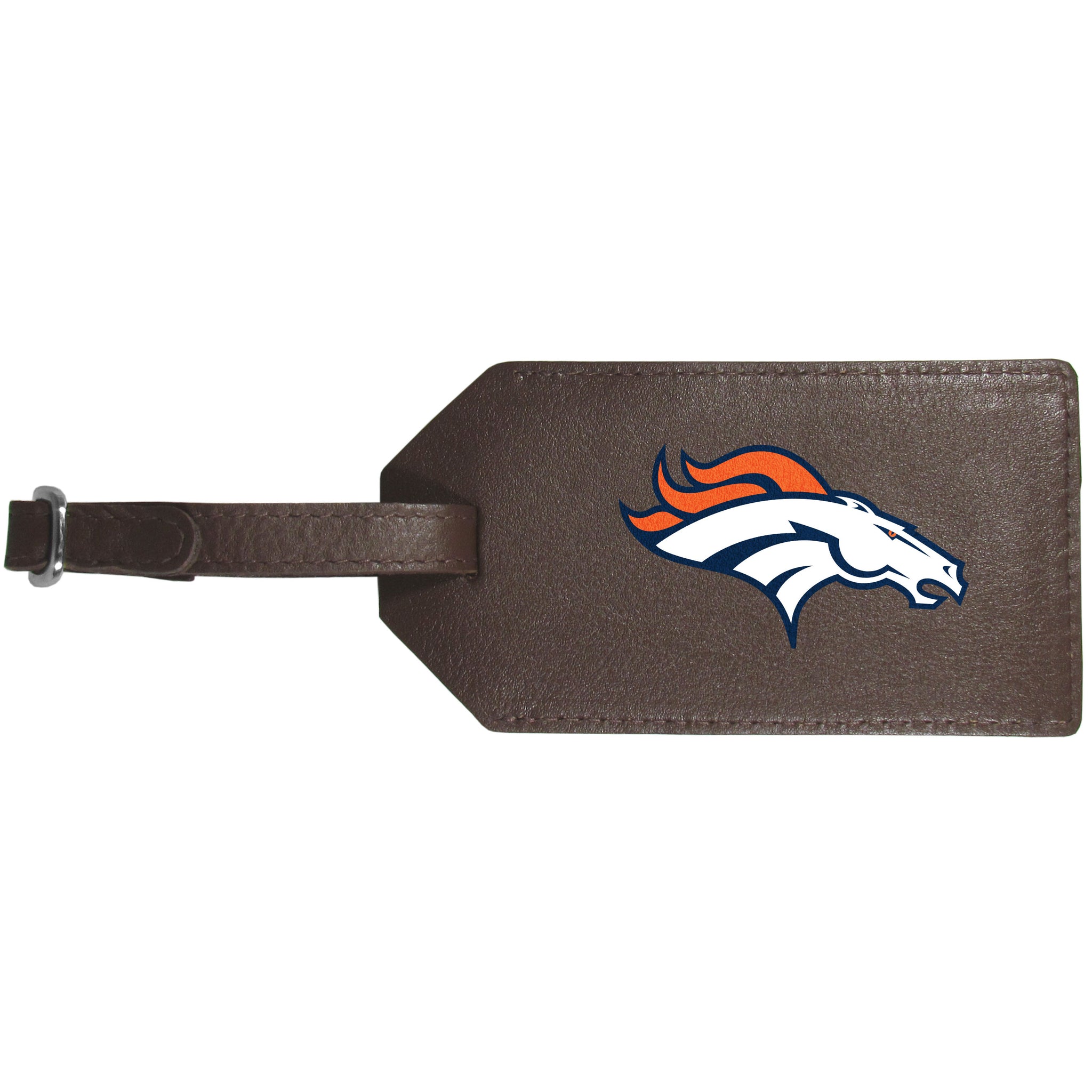 Denver Broncos Leather Luggage Strap