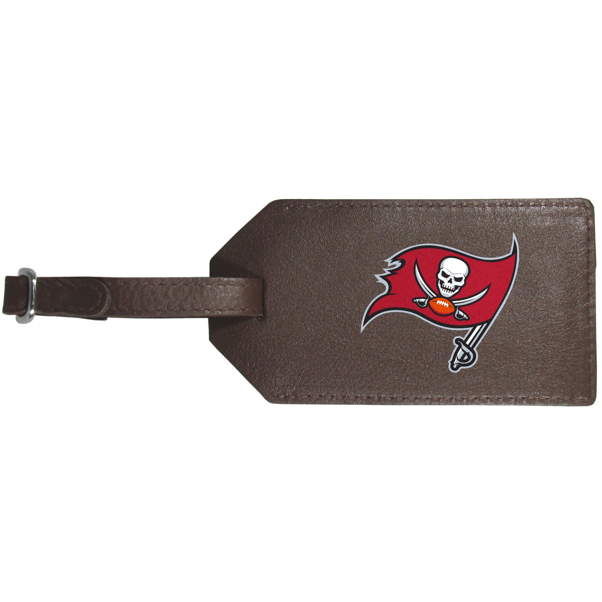 Tampa Bay Buccaneers Leather Luggage Strap