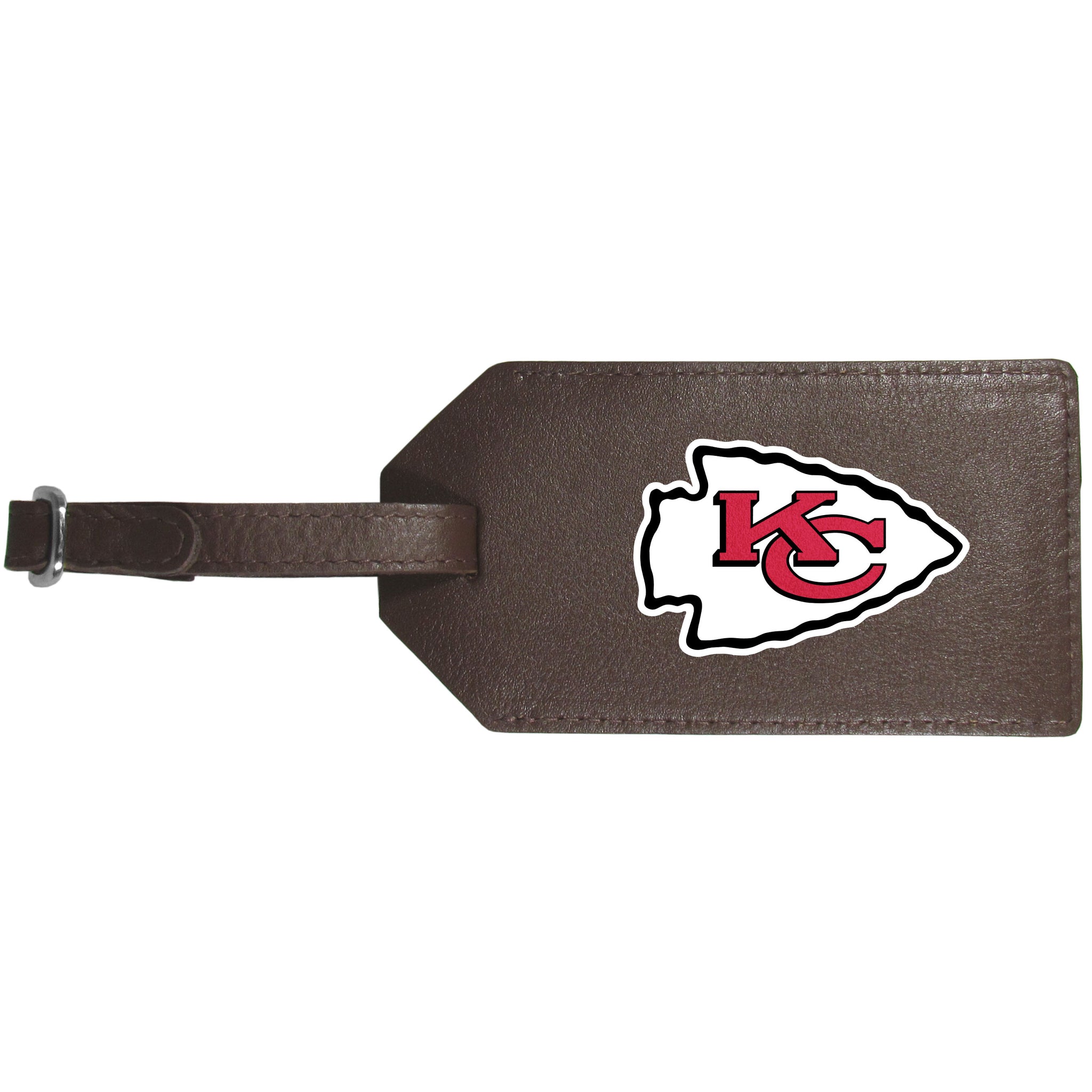 Kansas City Chiefs Leather Luggage Strap