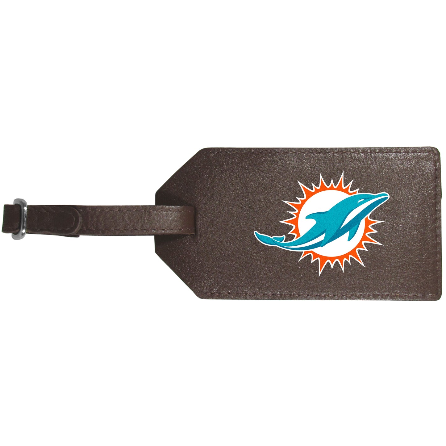 Miami Dolphins Leather Luggage Strap