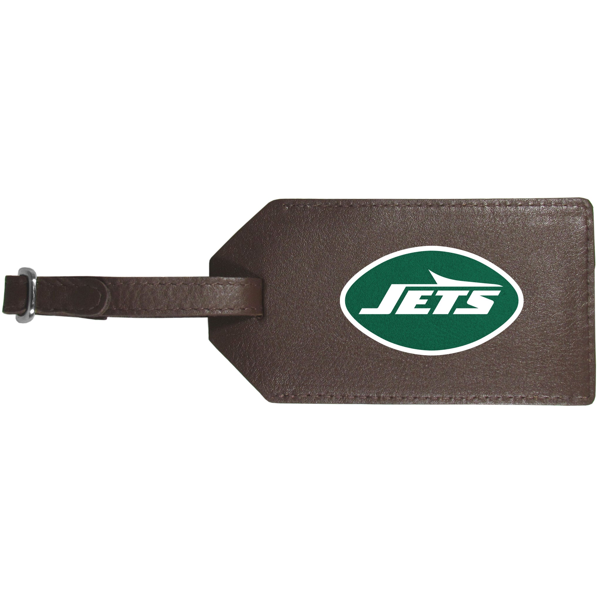 New York Jets Leather Luggage Strap