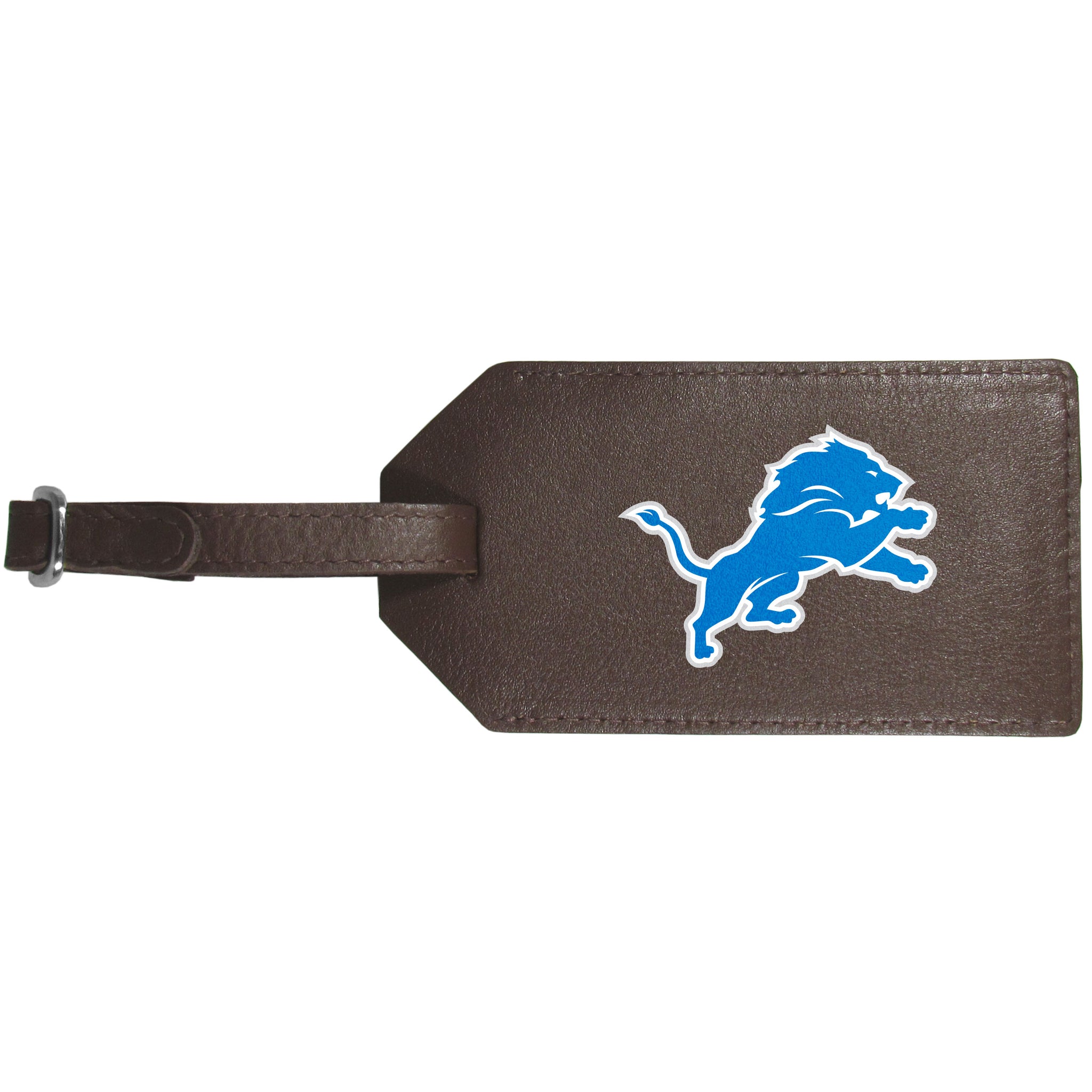 Detroit Lions Leather Luggage Strap