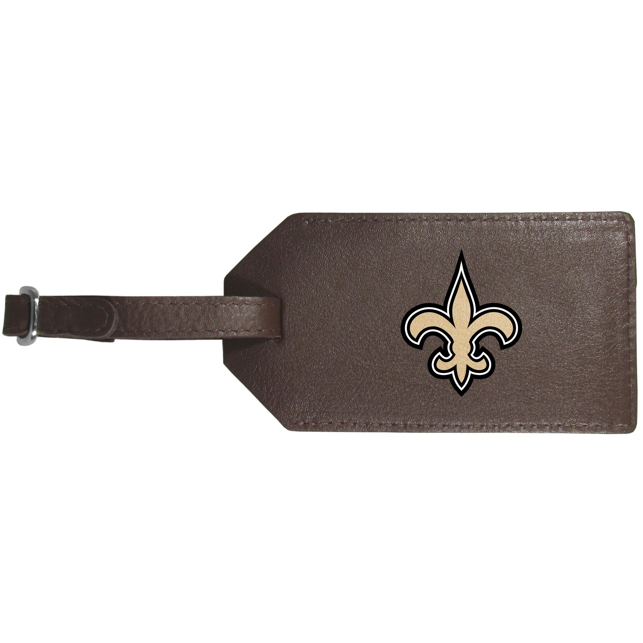 New Orleans Saints Leather Luggage Strap