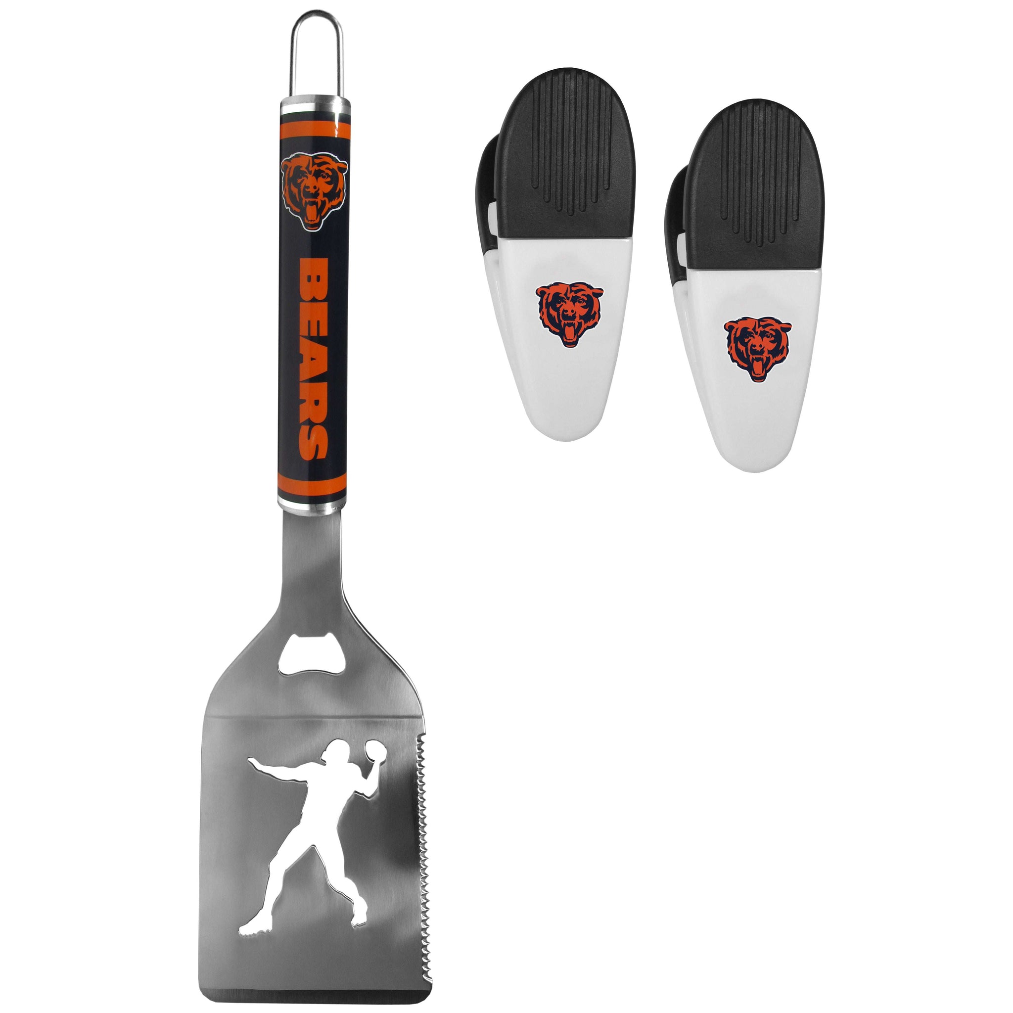 Chicago Bears Steel Logo Spatula w/Chip Clips - Chicago Bears - Flyclothing LLC