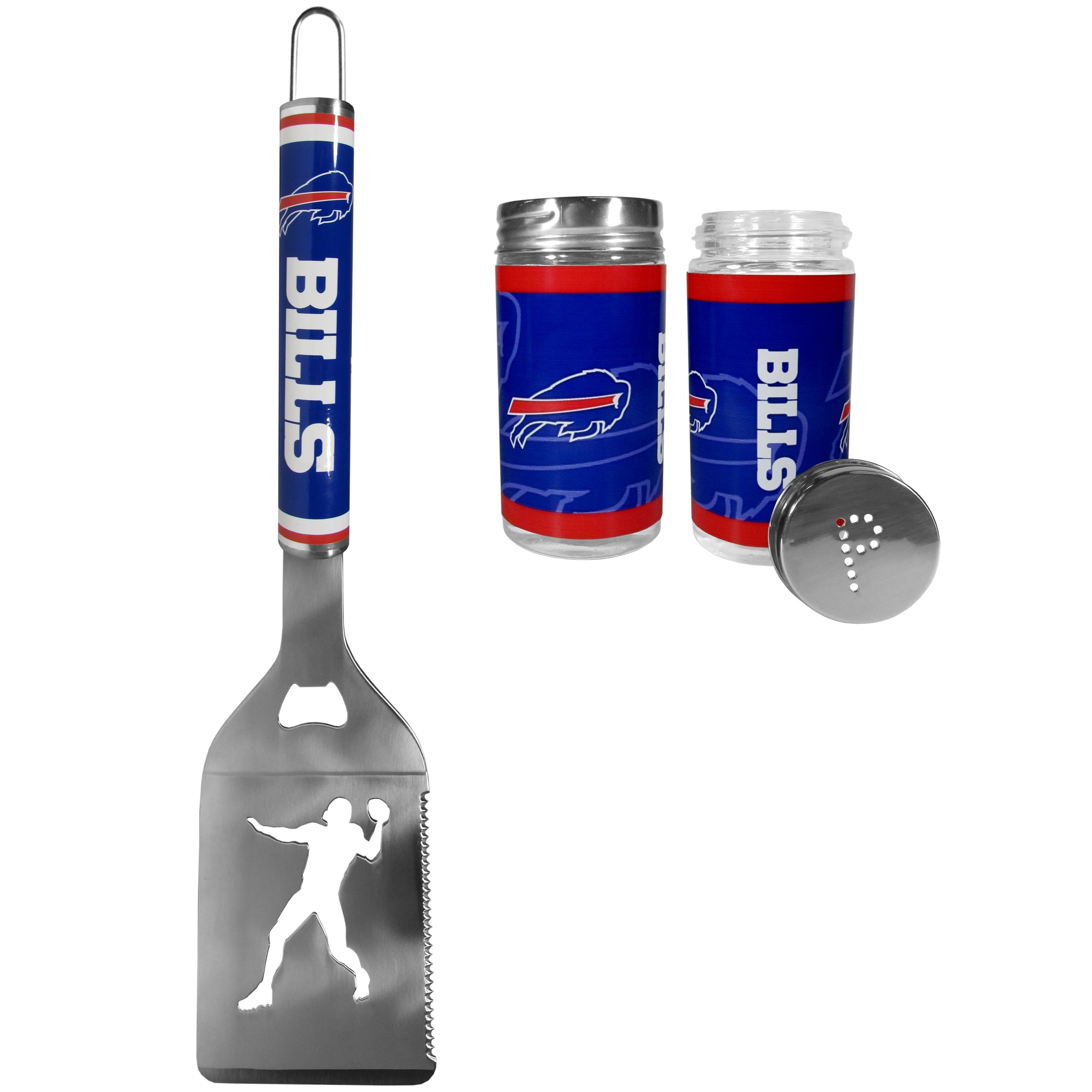 Buffalo Bills Steel Logo Spatula w/Shakers